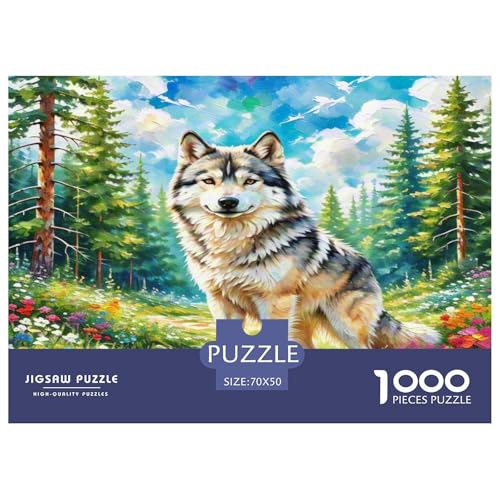 Wolf Puzzles 1000 Teile Schwer Puzzle Spielzeug Lernspiel Impossible Herausforderung Spielzeug Für Erwachsene Und Kinder Ab 14 Jahren 70x50cm/1000pcs Wolf Puzzles 1000 Teile Schwer Puzzle Spielzeug Lernspiel Impossible Herausforderung Spielzeug Für Erwachsene Und Kinder Ab 14 Jahren 70x50cm/1000pcs von KKOLASXZE