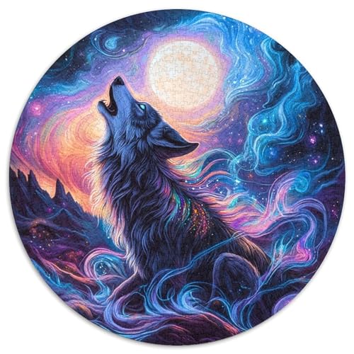 Wolf Puzzles 1000 Teile Schwer Puzzle Spielzeug Lernspiel Impossible Herausforderung Spielzeug Für Erwachsene Und Kinder in Bewährter 1000pcs (67.5x67.5cm) von KKOLASXZE