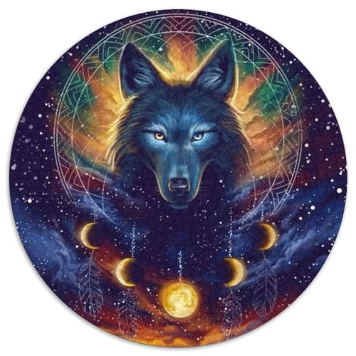 Wolf Puzzles 1000 Teile Schwer Puzzle Spielzeug Lernspiel Impossible Herausforderung Spielzeug Für Erwachsene Und Kinder in Bewährter 1000pcs (67.5x67.5cm) von KKOLASXZE