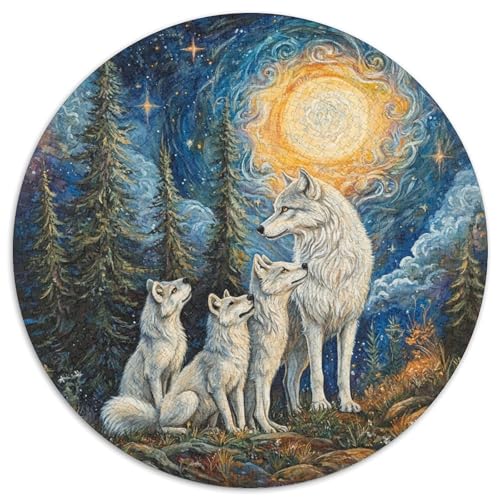 Wolf Puzzles 1000 Teile Schwer Puzzle Spielzeug Lernspiel Impossible Herausforderungsspielzeug Für Erwachsene Und Kinder Ab 14 Jahren 1000pcs (67.5x67.5cm) von KKOLASXZE