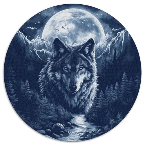 Wolf Puzzles 1000 Teile Schwer Puzzle Spielzeug Lernspiel Impossible Herausforderungsspielzeug Für Erwachsene Und Kinder in Bewährter 1000pcs (67.5x67.5cm) von KKOLASXZE