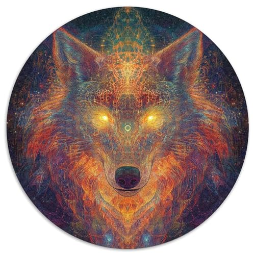 Wolf Puzzles 1000-teilige Schwer Puzzle Spielzeug Lernspiel Impossible Herausforderungsspielzeug Für Erwachsene Kinder 1000pcs (67.5x67.5cm) von KKOLASXZE