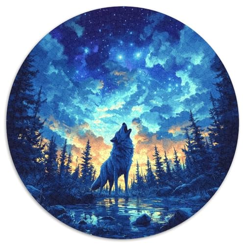 Wolf Puzzles 1000-teilige Schwer Puzzle Spielzeug Lernspiel Impossible Herausforderungsspielzeug Für Erwachsene Kinder 1000pcs (67.5x67.5cm) von KKOLASXZE