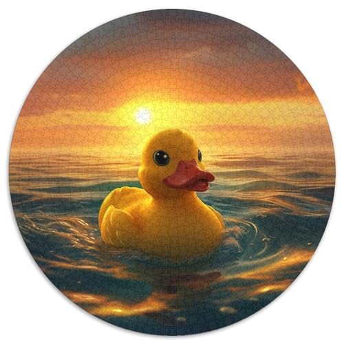 Yellow Duck Puzzle 1000-teilige Schwer Puzzle Spielzeug Lernspiel Impossible Herausforderung Spielzeug Für Erwachsene Kinder 1000pcs (67.5x67.5cm) von KKOLASXZE