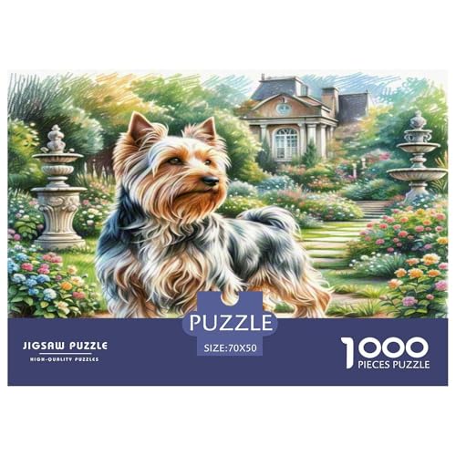 Yorkshire Terrier Puzzle 1000 Teile Schwer Puzzle Spielzeug Lernspiel Impossible Herausforderung Spielzeug Für Erwachsene Kinder 70x50cm/1000pcs Yorkshire Terrier Puzzle 1000 Teile Schwer Puzzle Spielzeug Lernspiel Impossible Herausforderung Spielzeug Für Erwachsene Kinder 70x50cm/1000pcs von KKOLASXZE