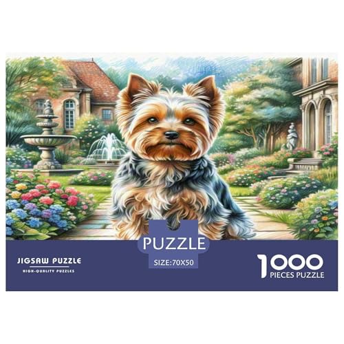 Yorkshire Terrier Puzzle 1000 Teile Schwer Puzzle Spielzeug Lernspiel Impossible Herausforderungsspielzeug Für Erwachsene Kinder 70x50cm/1000pcs Yorkshire Terrier Puzzle 1000 Teile Schwer Puzzle Spielzeug Lernspiel Impossible Herausforderungsspielzeug Für Erwachsene Kinder 70x50cm/1000pcs von KKOLASXZE