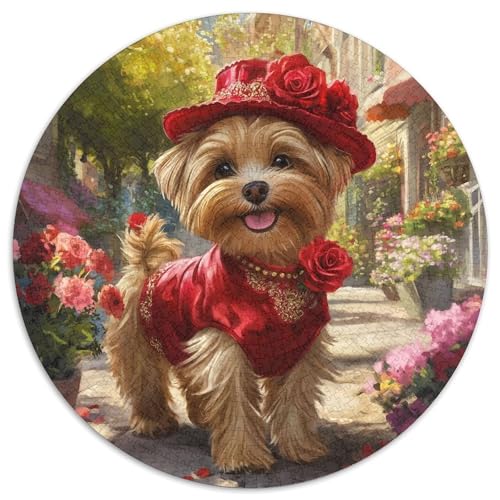 Yorkshire Terrier Puzzle 1000-teilige Schwer Puzzle Spielzeug Lernspiel Impossible Herausforderung Spielzeug Für Erwachsene Und Kinder Ab 14 Jahren 1000pcs (67.5x67.5cm) von KKOLASXZE