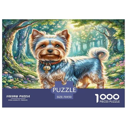 Yorkshire Terrier Puzzle 1000-teilige Schwer Puzzle Spielzeug Lernspiel Impossible Herausforderungsspielzeug Für Erwachsene Und Kinder Ab 14 Jahren 70x50cm/1000pcs Yorkshire Terrier Puzzle 1000-teilige Schwer Puzzle Spielzeug Lernspiel Impossible Herausforderungsspielzeug Für Erwachsene Und Kinder Ab 14 Jahren 70x50cm/1000pcs von KKOLASXZE