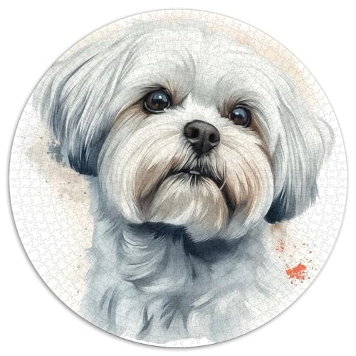 Yorkshire Terrier Puzzles 1000 Teile Schwer Puzzle Spielzeug Lernspiel Impossible Animal Herausforderungsspielzeug Für Erwachsene Und Kinder in Bewährter 1000pcs (67.5x67.5cm) von KKOLASXZE
