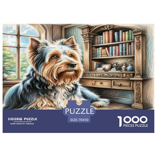 Yorkshire Terrier Puzzles 1000 Teile Schwer Puzzle Spielzeug Pädagogisches Spiel Impossible Herausforderung Spielzeug Für Erwachsene Kinder 70x50cm/1000pcs Yorkshire Terrier Puzzles 1000 Teile Schwer Puzzle Spielzeug Pädagogisches Spiel Impossible Herausforderung Spielzeug Für Erwachsene Kinder 70x50cm/1000pcs von KKOLASXZE