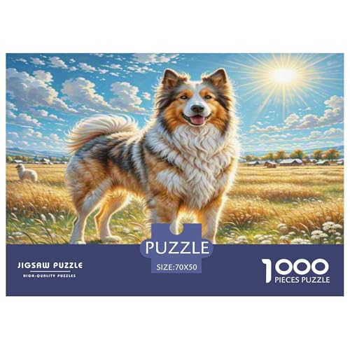 Zentralasiatischer Hirtenhund Puzzles 1000 Teile Schwer Puzzle Spielzeug Lernspiel Impossible Herausforderung Spielzeug Für Erwachsene Kinder 70x50cm/1000pcs von KKOLASXZE
