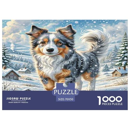 belgischer Malinois Puzzles 1000 Teile Schwer Puzzle Spielzeug Lernspiel Impossible Herausforderungsspielzeug Für Erwachsene Und Kinder in Bewährter 70x50cm/1000pcs von KKOLASXZE
