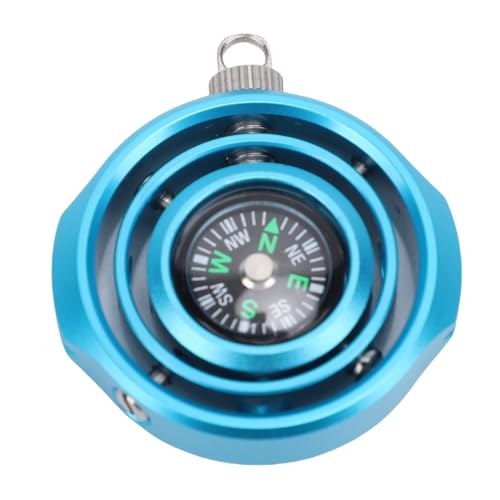 Fingerspitzen -Gyroskop -Spielzeug Aluminiumlegierung Mechanische Rotierende Gyroskop -Stress -Entbindung Spielzeug für Reisearbeit nach Hause (Blau) von KKPLZZ