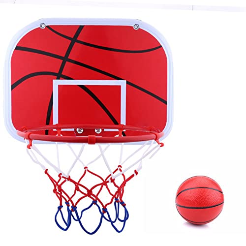Hängender Mini-Basketballkorb für Kinder Im Innen- und Außenbereich, Spielspielzeug mit Luftpumpe von KKPLZZ