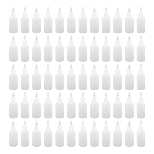 KKPLZZ 60pcs 100ml Squeeze -Flaschen mit Trichter, Halbtransparente Airbrush -Farbflasche für Kosmetika, Shampoos, Farben, Massageöle KKPLZZ 60pcs 100ml Squeeze -Flaschen mit Trichter, Halbtransparente Airbrush -Farbflasche für Kosmetika, Shampoos, Farben, Massageöle von KKPLZZ