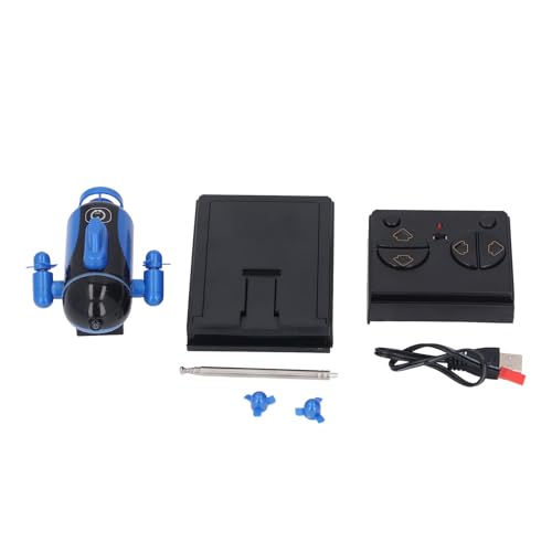 KKPLZZ Fernbedienungs -U -Boot, Schnurlos Wiederaufladbares Mini -RC -Tauchspielzeug für Kinder mit Einfachem Knopfsteuer (Blau) von KKPLZZ
