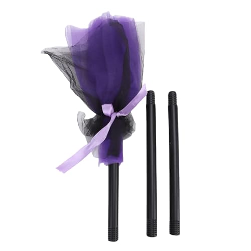 KKPLZZ Hexenbesenpropie, Plastik Violet Flying Broomstick mit Abnehmbarem Griff für Festivals Kostümpartys Schule Auftritte Themenveranstaltungen von KKPLZZ
