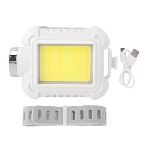 KKPLZZ Klemme auf Taschenlampe, wasserdichte LED Leuchtet Licht mit Rotem SOS -Signallicht für Outdoor -Abenteuer Radfahren Wanderung (Weiß) von KKPLZZ