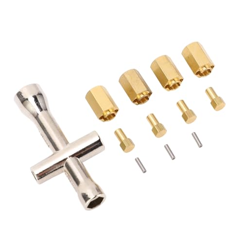 KKPLZZ RC 10 Mm Messing-Sechskantverlängerung Verhindert Verwackeln, Einfache Installation, RC-Auto, Messing-Kombinator-Set, Rad-Sechskant-Naben-Adapter von KKPLZZ