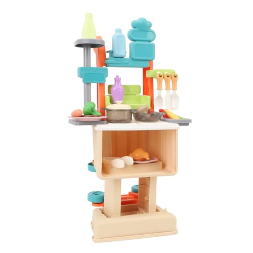 Kinderküchen-Spielset, Reichhaltiges Zubehör, Kleinkind-Spielküchen-Set, Einkaufswagen-Spielzeug von KKPLZZ
