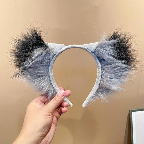 KKTONGXI Fuchs Ohren, Cosplay Fuchsohren Haarreif Faschingskostüm Fuchs Cosplay für Karneval Halloween Tierkostüm Fuchs Ohren Cosplay von KKTONGXI