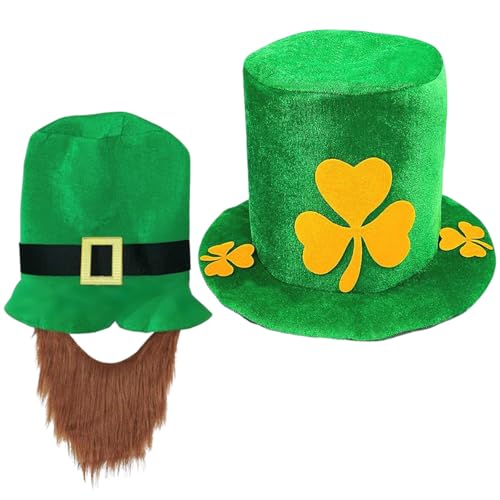 KKTONGXI Zylinderhut Hut Grüner St. Patrick's Day Grüner Zylinderhut Hut,2pcs Kopfschmuck Accessoire,Mottoparty ZylinderHut grün, Kopfbedeckung,Accessoire für eine Gala, Faschingsparty oder Karneval KKTONGXI Zylinderhut Hut Grüner St. Patrick's Day Grüner Zylinderhut Hut,2pcs Kopfschmuck Accessoire,Mottoparty ZylinderHut grün, Kopfbedeckung,Accessoire für eine Gala, Faschingsparty oder Karneval von KKTONGXI