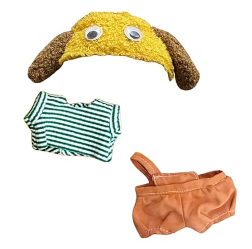 Puppenkleidung Passende Kleidung für Die Plüsch Bekleidung für 17cm Plüsch DIY Kinder Geschenke (Stehposition & Sitzposition)Für Plüschtier Geschenke für Jungen und Mädchen von KKTONGXI