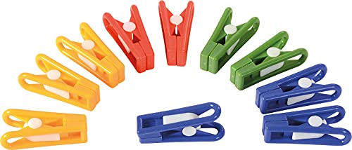 KL-Toys 10 Universalklammern aus Kunststoff / Maße: 7 x 2 x 3 cm / für Kinder ab 3 Jahren geeignet von KL-Toys