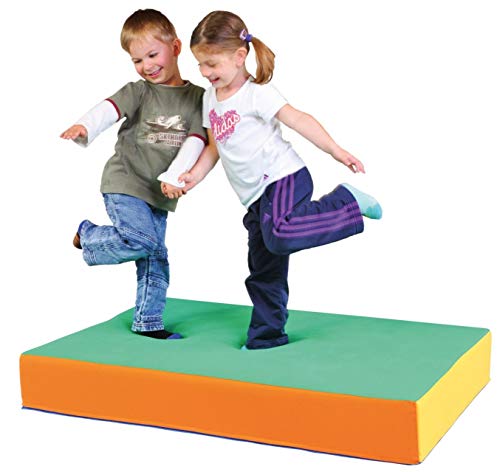 KL-Toys Hüpfpolster mit innenliegendem Federkern / trampolinartiger Hüpfeffekt / Maße: 113 x 75 x 17 cm / belastbar bis: max. 100 kg / 3+ von KL-Toys