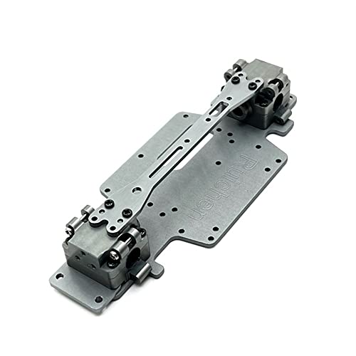 1/28 284131 K979 K989 K999 RC Auto, Metall-Upgrade-Zubehör, modifiziertes Getriebe, Bodenplatte, Doppeldeck, Montage (Grigio) von KLAPR