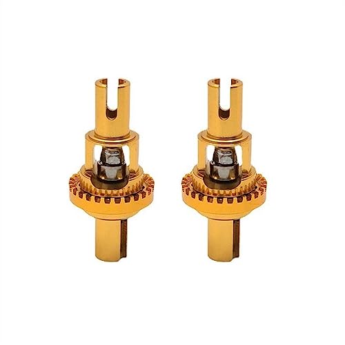 Einstellbares Differential aus Metall für 284131 K969 K989 P929 MINI-Q AWD IW04M 1/28 RC Autoteile (Gelb, 2 Stück) von KLAPR