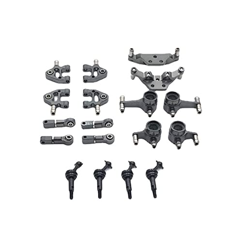 Für 1/28 284131 K969 K979 K989 K999 P929 P939 RC-Auto-Upgrade-Metallteile einschließlich CDV, Lenkbecher und andere sechsteilige Sets (Grigio) von KLAPR