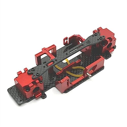 Für 1/28 284131 K979 K989 K999 RC Auto Metall Upgrade, verbessertes Fahrgestell 2. Stock Lenksitze und andere Teile (Rosso) von KLAPR