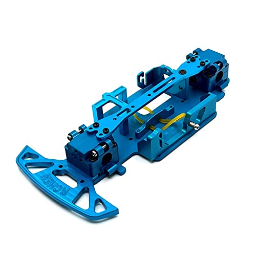 Für 1/28 284131 K979 K989 K999 RC Automobile Metallmodifikation, einschließlich Getriebe, Lenkgetriebebefestigungssitz usw. (Blau) von KLAPR