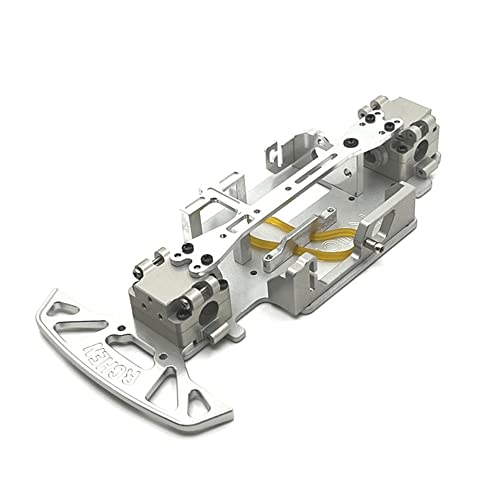 Für 1/28 284131 K979 K989 K999 RC Automobile Metallmodifikation, einschließlich Getriebe, Lenkgetriebebefestigungssitz usw. (Silber) von KLAPR