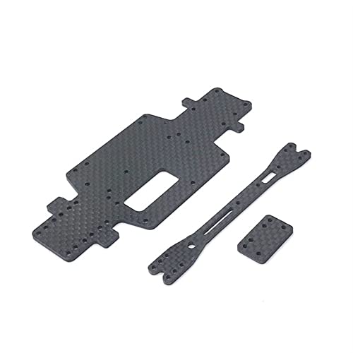 Für 1/28 284131 K979 K989 K999 RC Automotive Metall Upgrade Refit Teile, Kohlefaser-Bodenplatte, Doppelplatte von KLAPR