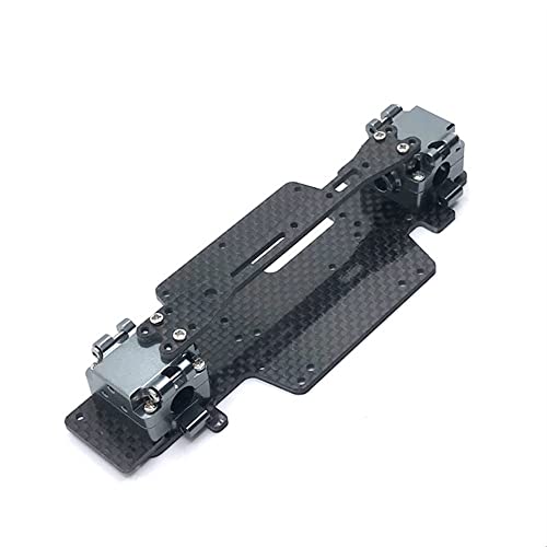 Für 1/28 284131 K979 K989 K999 RC Automotive Metall Upgrade Refit Teile, einschließlich Getriebe, Bodenplatte, Zweischichtplatte (Grigio) von KLAPR