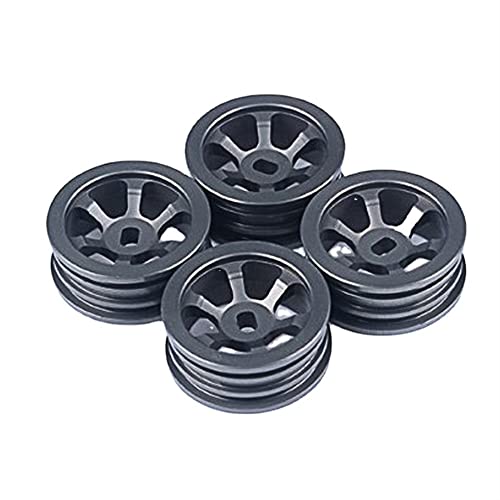 Für 1:28 RC Car K969 K979 K989 K999 P929 P939 Metall Upgraded Wheel Model Car Parts (Nero) von KLAPR
