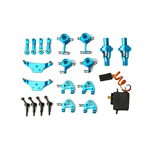 Für 1:28K969 K979 K989 K999 P929 alle Metall-Upgrade-Teile, Modellzubehör, Lenkgetriebe, Differential und andere 10 Sets (blau) von KLAPR
