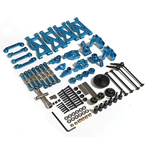 Für 144001 144002 124016 124017 124018 124019 RC Car Metallteile Vordere und Hinterarme 1250, Koaxialkomponente 1315 Kit (Blau) von KLAPR