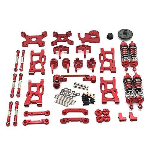 Für 144001 144010 124017 124019 124007 RIaarIo XDKJ-001 XDKJ-006 AM-X12 Metall-Upgrade-Teile-Kit RC Car OP Zubehör (Rosso) von KLAPR