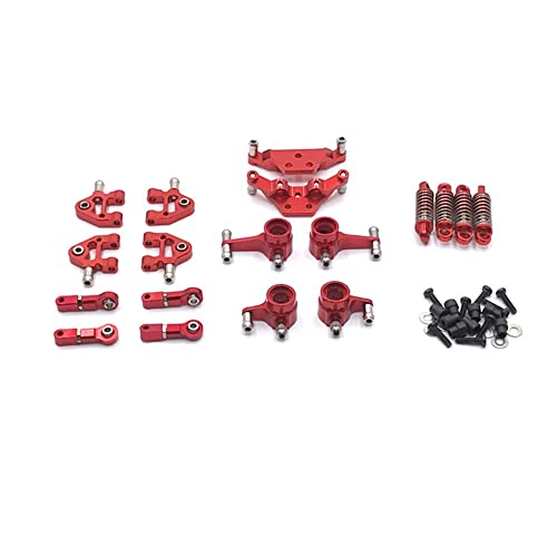 Für 284131 K969 K979 K989 K999 P929 P939 RC Automotive Metall Refit Teile, einschließlich Absorber, Lenkbecher usw. (Rosso) von KLAPR