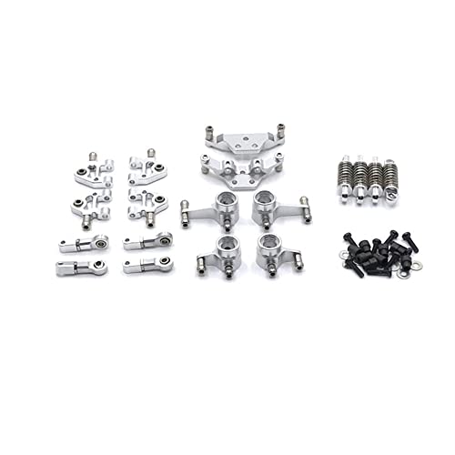 Für 284131 K969 K979 K989 K999 P929 P939 RC Automotive Metall Refit Teile, einschließlich Absorber, Lenkbecher usw. (Silber) von KLAPR