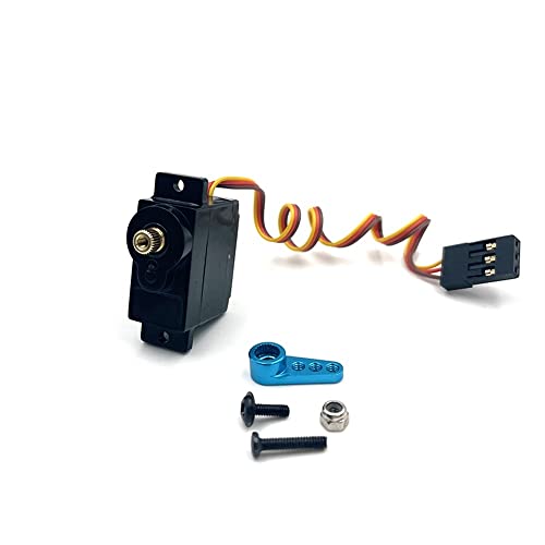 Für K989-58 Metal Gear Servo A202 A212 A222 A232 A242 A252 P929 P939 K979 K989 K999 RC Auto-Ersatzteile 5 g Servo (mit blauem Metallarm) von KLAPR