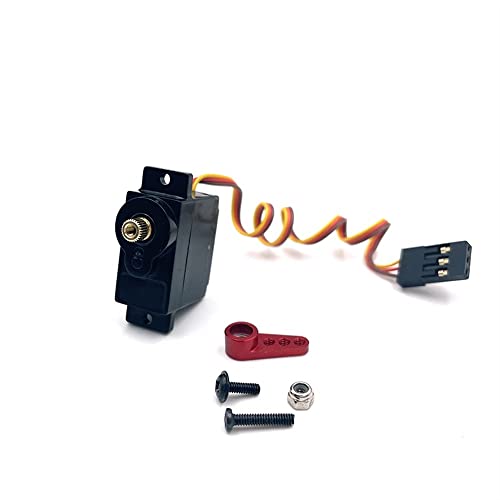Für K989-58 Metallgetriebe-Servo A202 A212 A222 A232 A242 A252 P929 P939 K979 K989 K999 RC Auto-Ersatzteile 5 g Servo (mit roten Metallarmen) von KLAPR