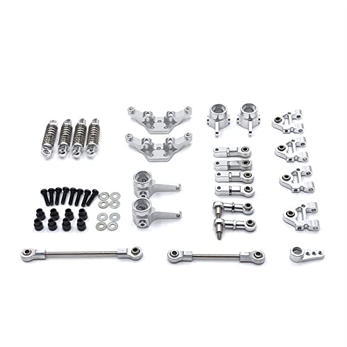 Für WLtoys 1/28 284131 K969 K979 K989 K999 P929 P939 RC Metallteile, Upgrade und Modifizierung von 9 Sets Verschleißteilen (Silber) von KLAPR