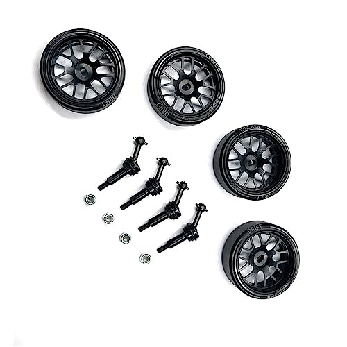 Geeignet für 284131 K969 K979 K989 K999 P929 P939 RC Auto Metall Upgrade Teile Nabe Reifen High Speed Drift (Nero) von KLAPR