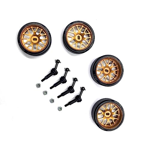 Geeignet für 284131 K969 K979 K989 K999 P929 P939 RC Auto Metall Upgrade Teile Nabenreifen High Speed Drift (Giallo) von KLAPR