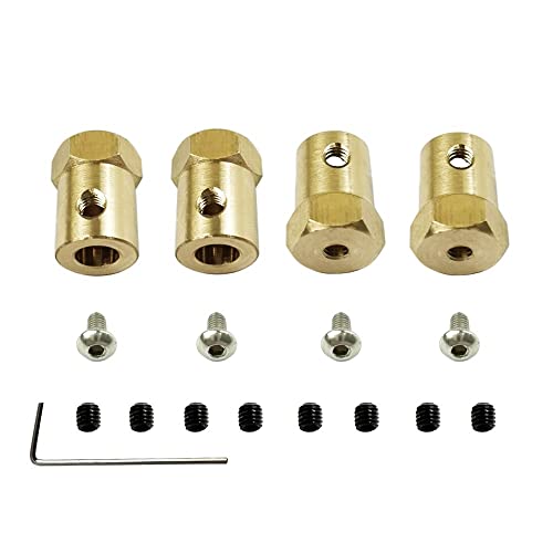 KLAPR 4 Stück 5 mm auf 12 mm Messing-Naben-Sechskant-Adapter für C14 C24 C34 C44 B14 B24 B16 B36 D12/MN D90 D91 96 99s RC Auto Upgrade Zubehör KLAPR 4 Stück 5 mm auf 12 mm Messing-Naben-Sechskant-Adapter für C14 C24 C34 C44 B14 B24 B16 B36 D12/MN D90 D91 96 99s RC Auto Upgrade Zubehör von KLAPR