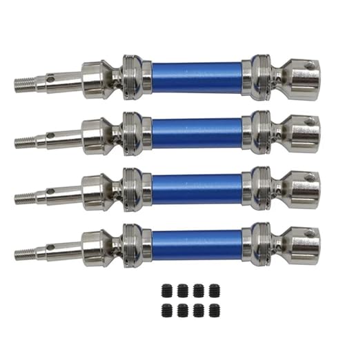 KLAPR 4 Stück Metall vordere und hintere Antriebswelle CVD für Arrma 1/8 Infraction Vendetta 3S BLX RC Auto Upgrade Teile Zubehör (Farbe: Blau) von KLAPR